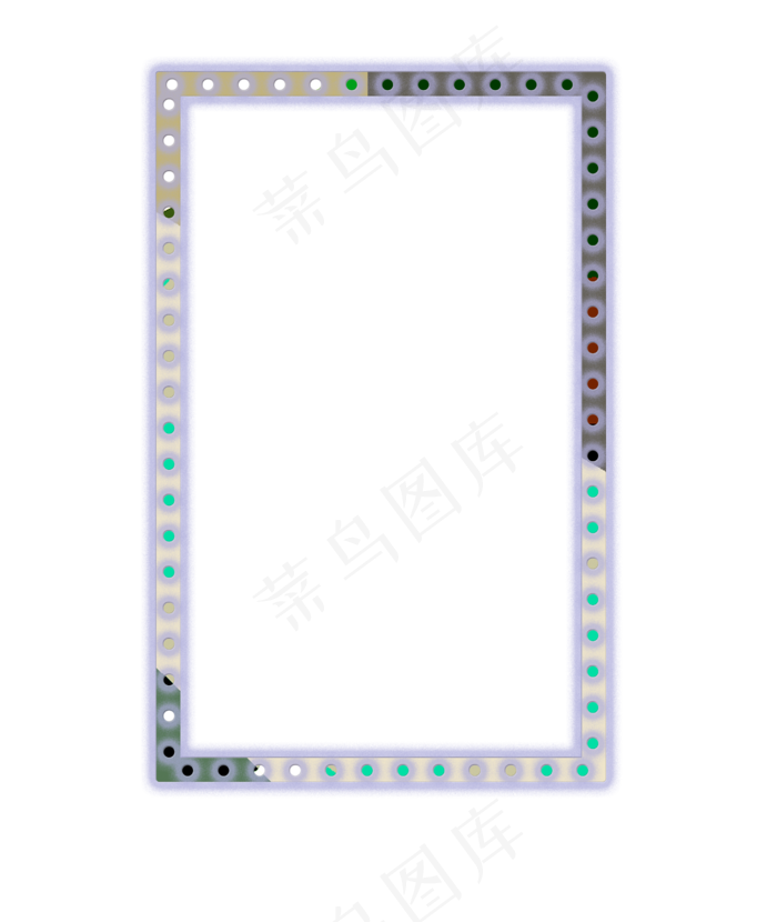 迷彩边框纹理设计免抠