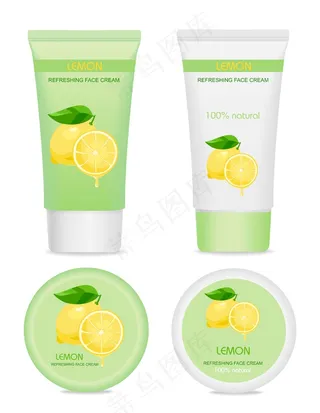 四包柠檬化妆品。
