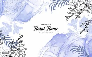 手绘风格花卉背景