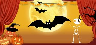 红色清新狂欢万圣节南瓜banner