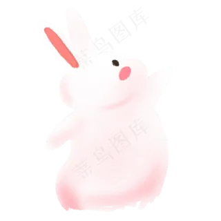 卡通可爱的大白兔免扣图