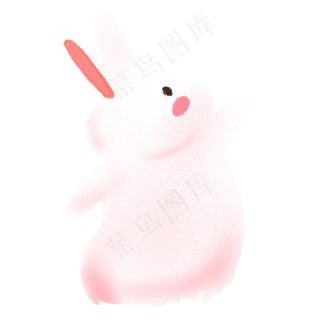 卡通可爱的大白兔免扣图