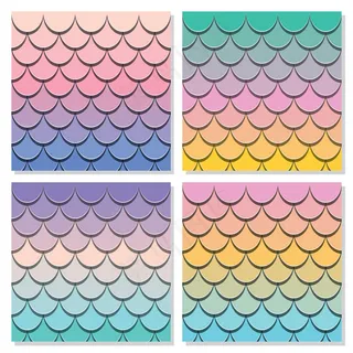 美人鱼尾巴图案套装。