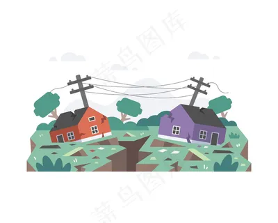 地震毁坏了房屋 地震毁坏了房屋