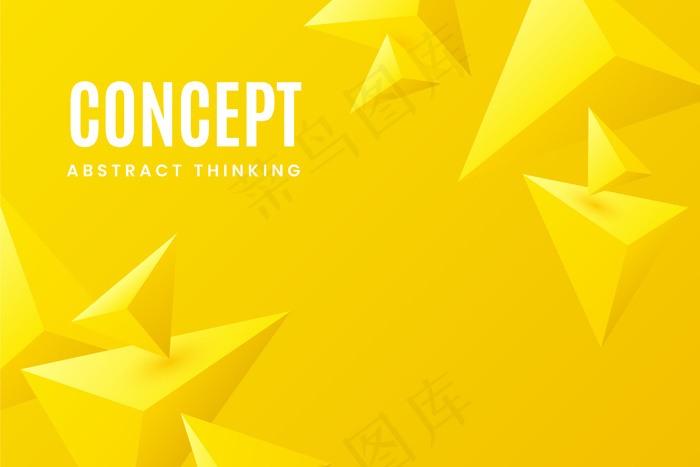 色彩鲜艳的三角形背景