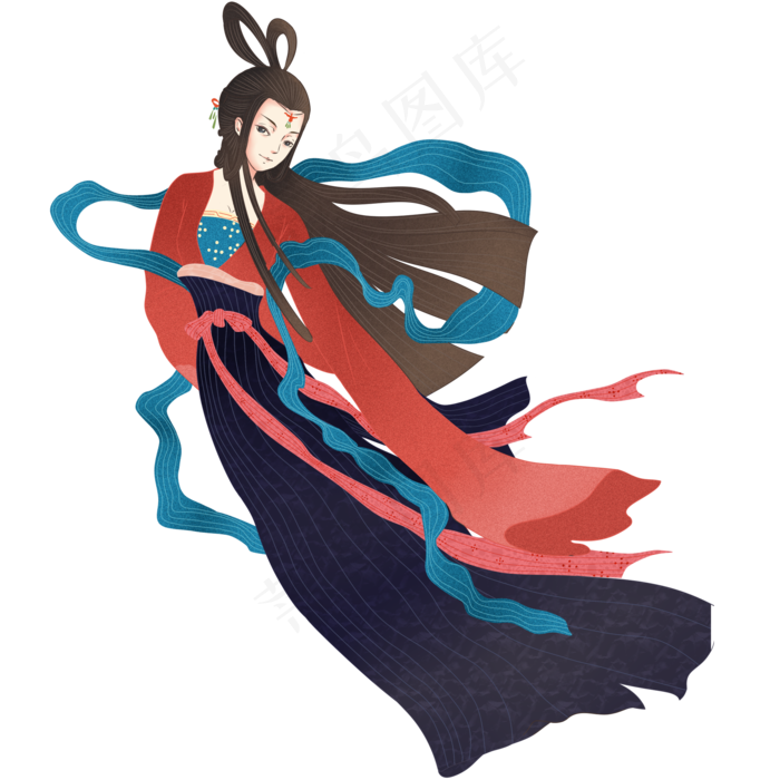 中秋节嫦娥(2000X2000(DPI:300))psd模版下载