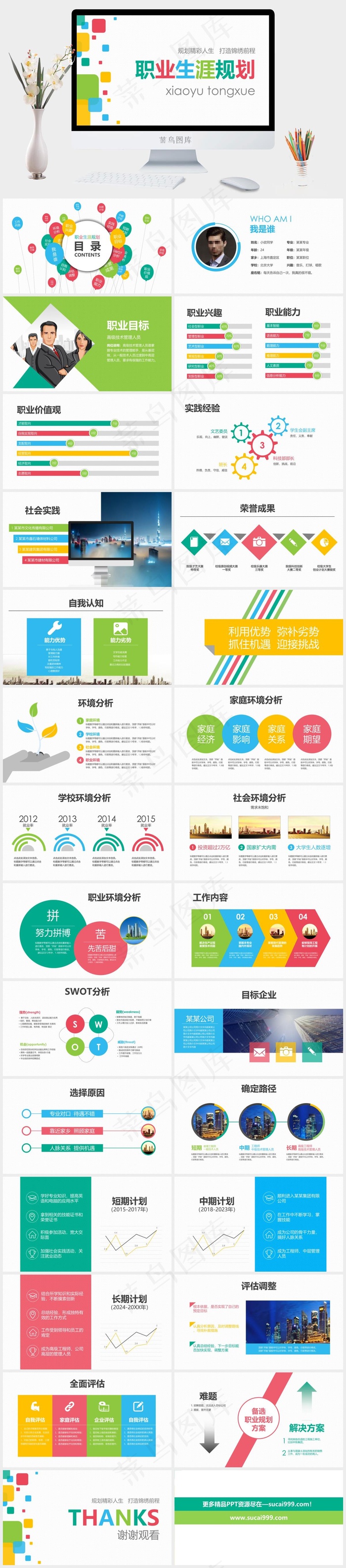 职业生涯规划
白色营销PPT模板