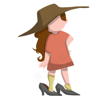 扁平小孩穿妈妈装