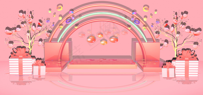 C4D情人节520电商狂欢(1920*900px 	       )psd模版下载