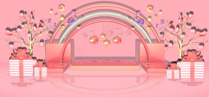 C4D情人节520电商狂欢 C4D情人节520电商狂欢