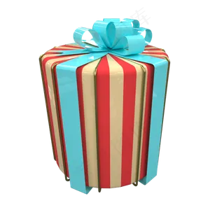 卡通节日装饰礼盒,免抠元素 卡通节日装饰礼盒,免抠元素