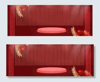 红金喜庆618超级狂欢banner