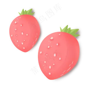 粉红色可爱甜美夏季草莓