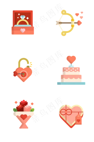 520爱情节日氛围相关图标