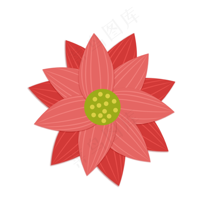 夏季立体荷花(3543X3543(DPI:300))psd模版下载
