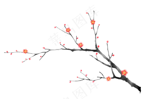 古风水墨梅花