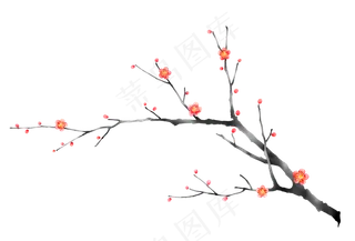 古风水墨梅花