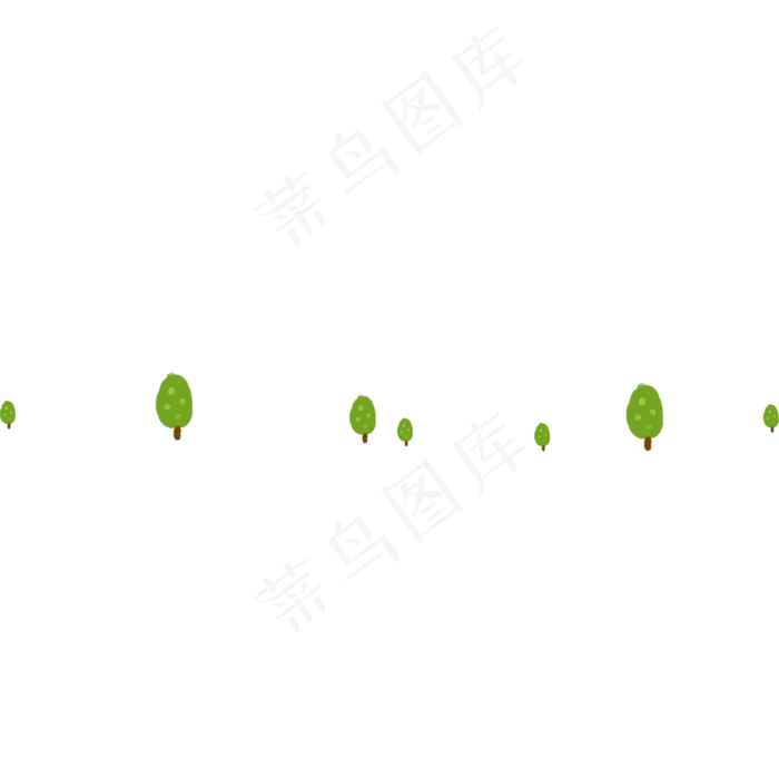 矢量卡通手绘小树(2000X2000(DPI:300))psd模版下载