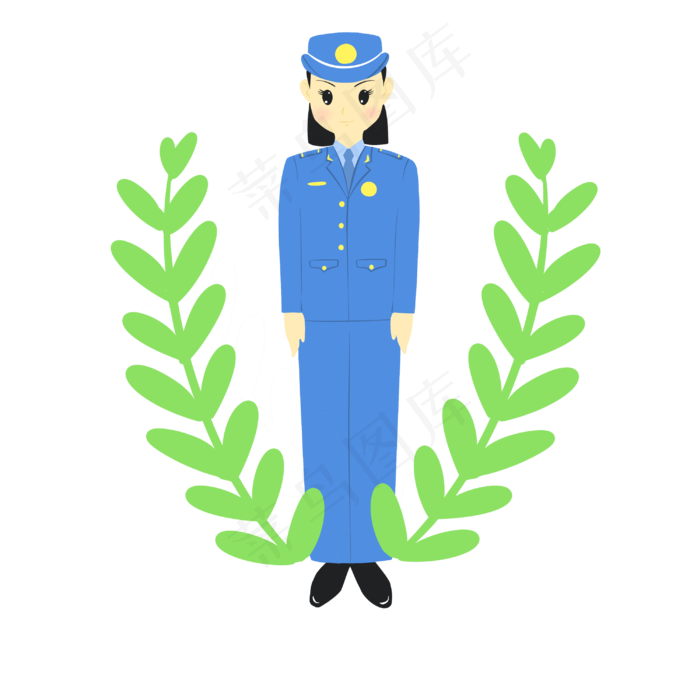 建军节女军人(3000X3000(DPI:300))psd模版下载