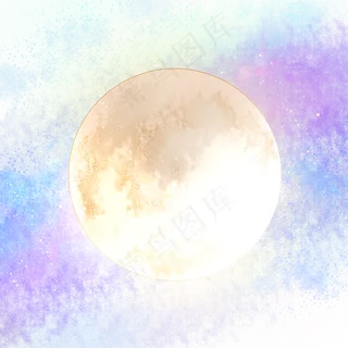星河满月中秋节月亮,免抠元素 星河满月中秋节月亮,免抠元素