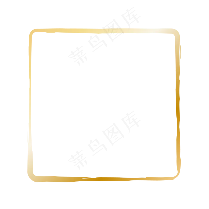 金色边框印章(500X500)eps,ai矢量模版下载