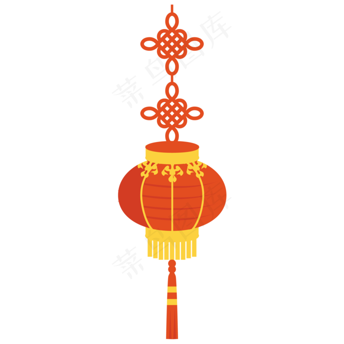 春节红灯笼装饰,免抠元素(2000*2000px 300 dpi )ai矢量模版下载