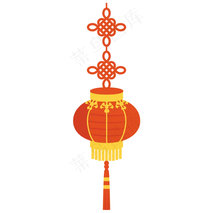 春节红灯笼装饰,免抠元素(2000*2000px 300 dpi )ai矢量模版下载