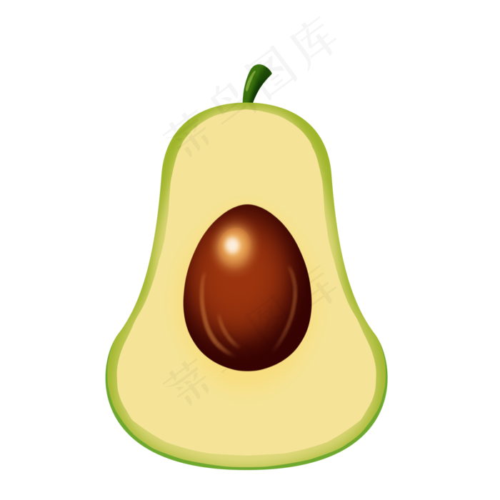 切开牛油果水果