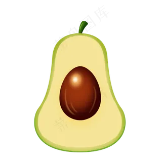 切开牛油果水果