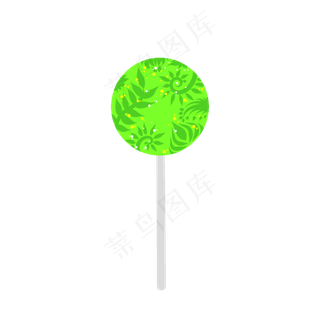 六一儿童节零食抹茶棒棒糖绿色