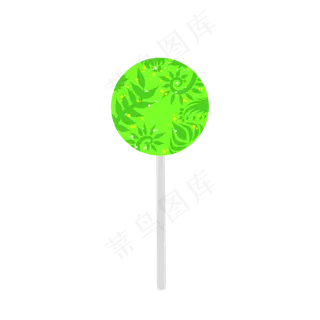 六一儿童节零食抹茶棒棒糖绿色