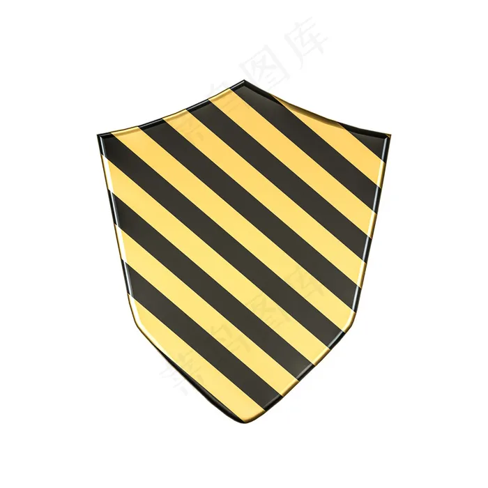 315黑金大气质感盾牌PNG元素(2500*2500px)