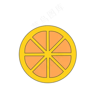 灰色的桔子免抠图