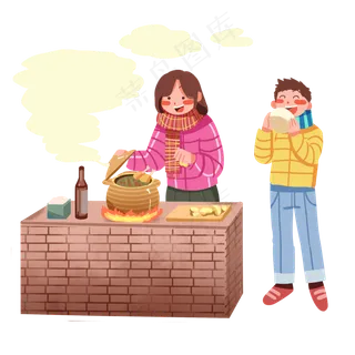 手绘二月二龙抬头,免抠元素