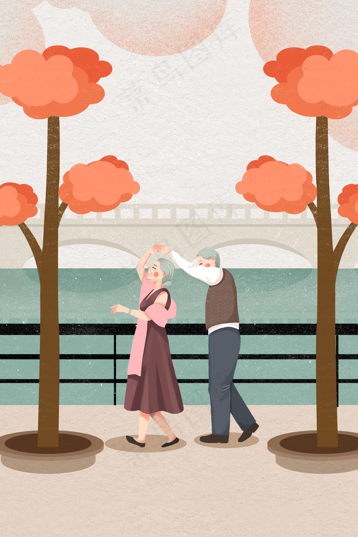 城市生活之老年人美好舞蹈