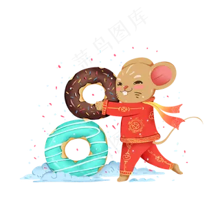 2020年鼠年大吉日历新春佳节马卡�,免抠元素 2020年鼠年大吉日历新春佳节马卡�,免抠元素