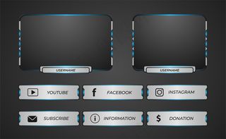 Twitch游戏叠加现代风格