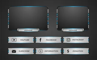 Twitch游戏叠加现代风格