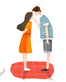 七夕情侣约会素材