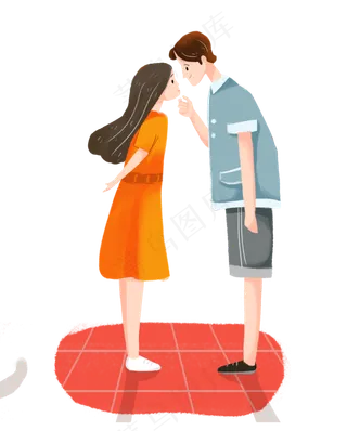 七夕情侣约会素材