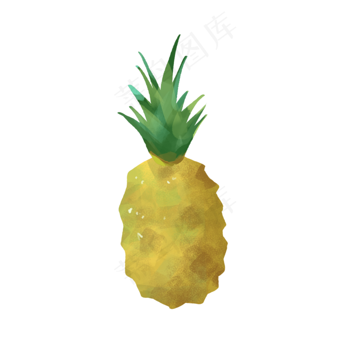 夏天夏季菠萝水果(2000X2000(DPI:300))psd模版下载