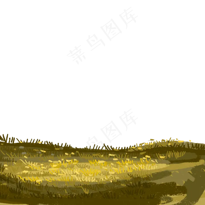 卡通枯黄草原下载(2000X2000(DPI:300))psd模版下载