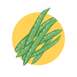 24节气之立秋四季豆可商用元素