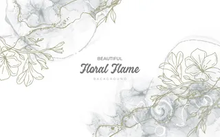 花卉背景手绘设计