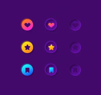 喜欢按钮ui元素工具包