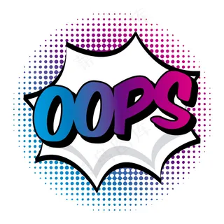 白色背景上的波普艺术插图