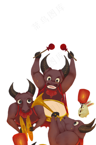 2021年牛气冲天新年喜庆牛年