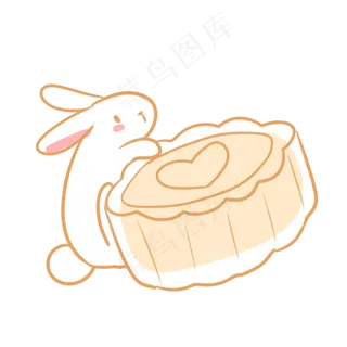 玉兔和芒果冰皮月饼