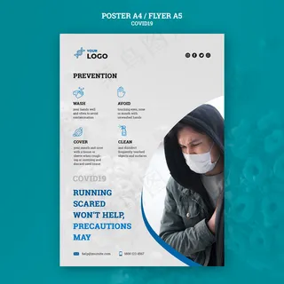 Covid19概念海报模板