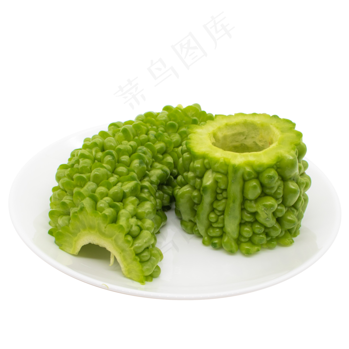 切开的苦瓜蔬菜(2000*2000px 300 dpi )